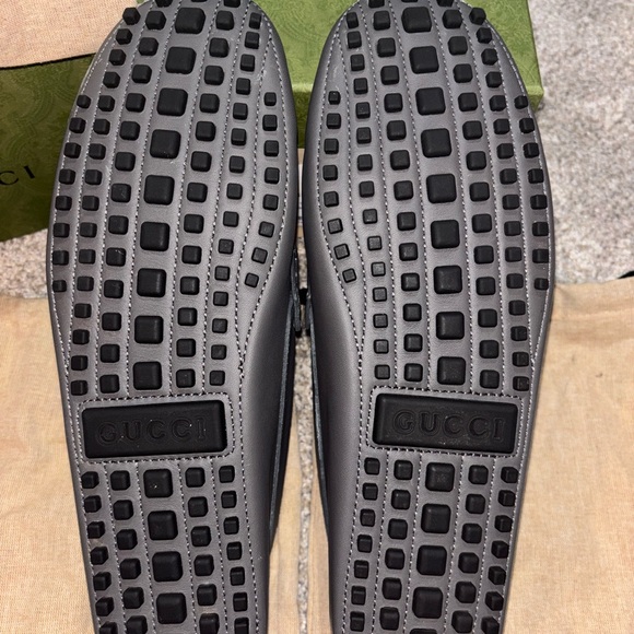 Gucci Graphite Grey GG Loafers and Belt main image 6
